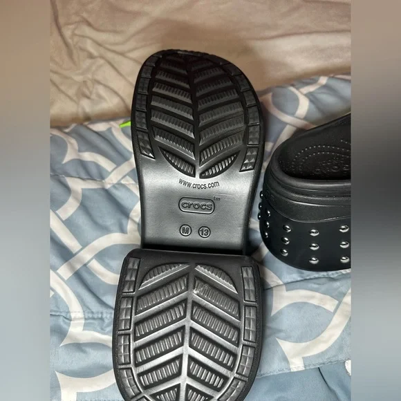 Crocs Unisex Adult Siren Studded Clog – Black – Size M13/W15 – NWT - Picture 9 of 12